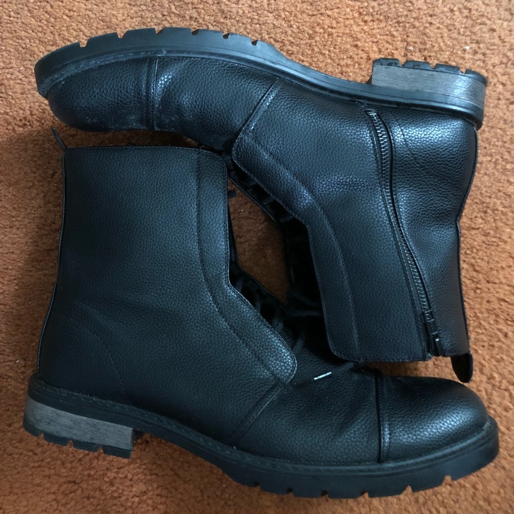 H and M lace up riding boot